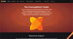 Desktop Screenshot of haxe.org