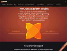 Tablet Screenshot of haxe.org